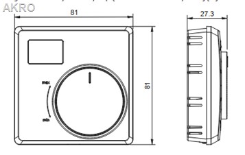 TECH T-P2.1z Pokojowy regulator temperatury LCD do sterowania temperaturą